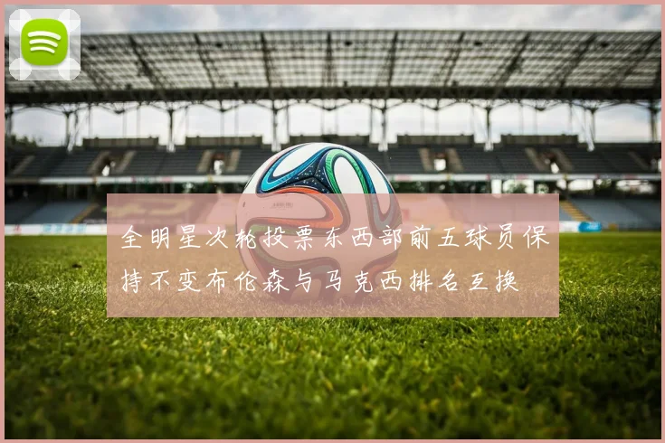全明星次轮投票东西部前五球员保持不变布伦森与马克西排名互换